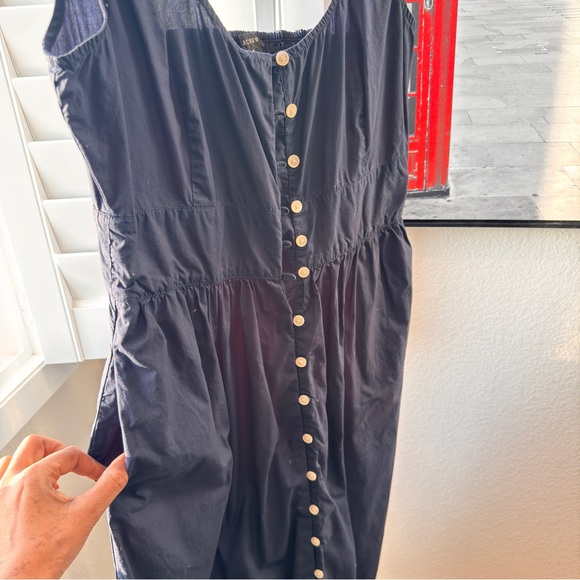 J. Crew. Size 6.  Midnight Blue Maxi with Button Detail - Picture 9 of 13